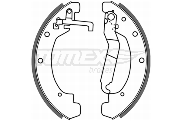 Sada brzdových čelistí TOMEX Brakes